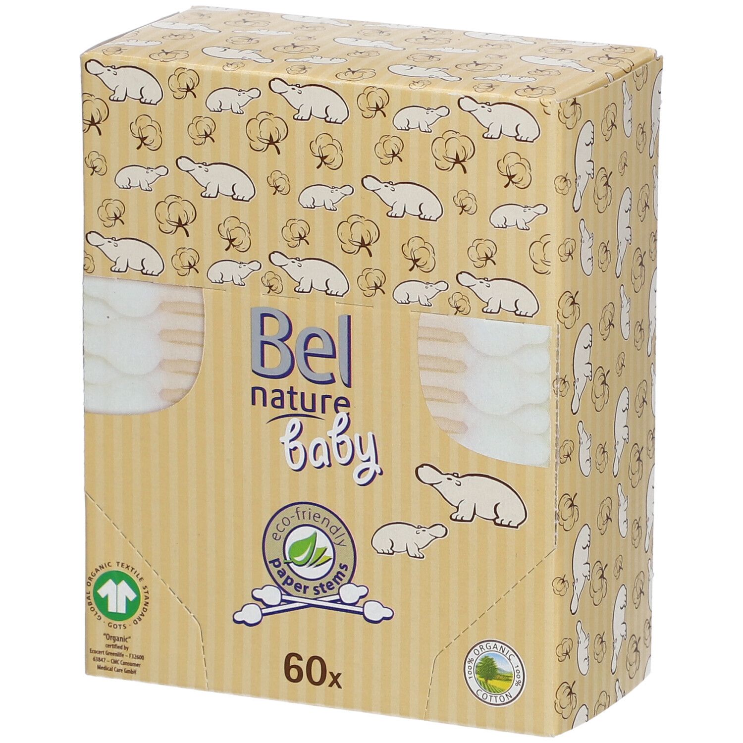 Bel Nature Baby Wattenstaafjes 60 St Tupfer