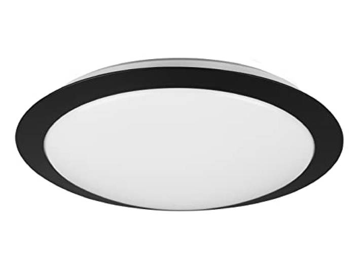Trio Leuchten LED Bad Deckenleuchte Umberto 680310132, Kunststoff Schwarz matt, inklusiv 12 Watt LED