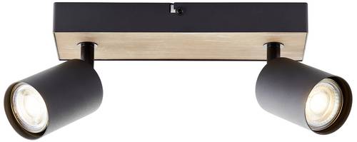 Brilliant Jello Wood G93069/76 LED-Deckenstrahler LED GU10 4.5W Holz, Schwarz