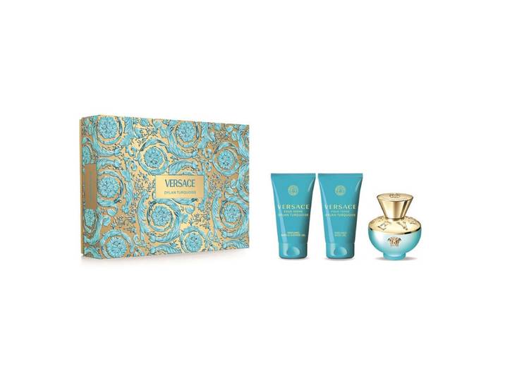 Versace Dylan Turquoise geschenkset eau de toilette 50 ml + lichaams- en douchegel 50 ml + badgel 50 ml