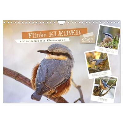 Flinke Kleiber (Wandkalender 2027 DIN A4 quer), CALVENDO Monatskalender