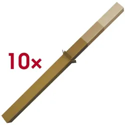 Quali Well Teleskophülse - 10 Stück braun, 11.2 cm
