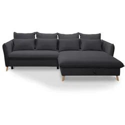 Exxpo by Gala Ecksofa mit Funktion Walker Cord Anthracite