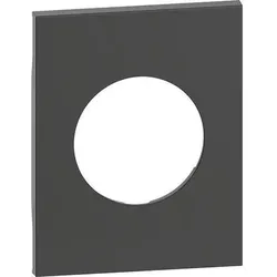 Legrand KG04M3 LivingNow 3-modulige Abdeckung für Schutzkontakt-Steckdose in der Farbe Black