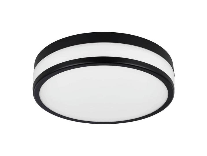 Celina Badezimmer-Deckenleuchte Santos, Schwarz, Weiß, Metall, Glas, rund, 7.5 cm, Lampen & Leuchten, Innenbeleuchtung, Deckenleuchten, Deckenleuchten