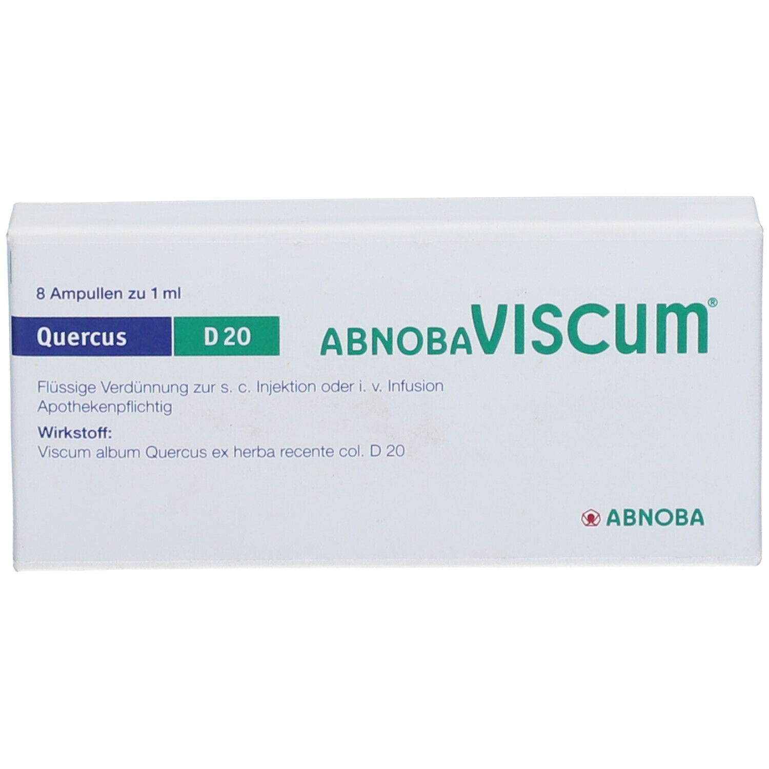 Abnobaviscum Quercus D 20 Ampullen 8 St