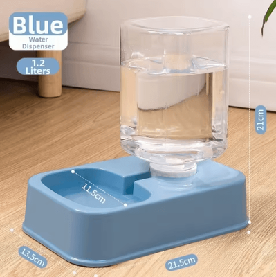 Inspire Picks EasyServe Automatic Pet Feeder & Water Dispenser Set blue Dispenser