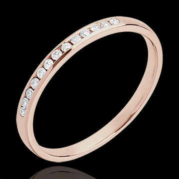 Edenly Trauring RosÃ©gold Diamant