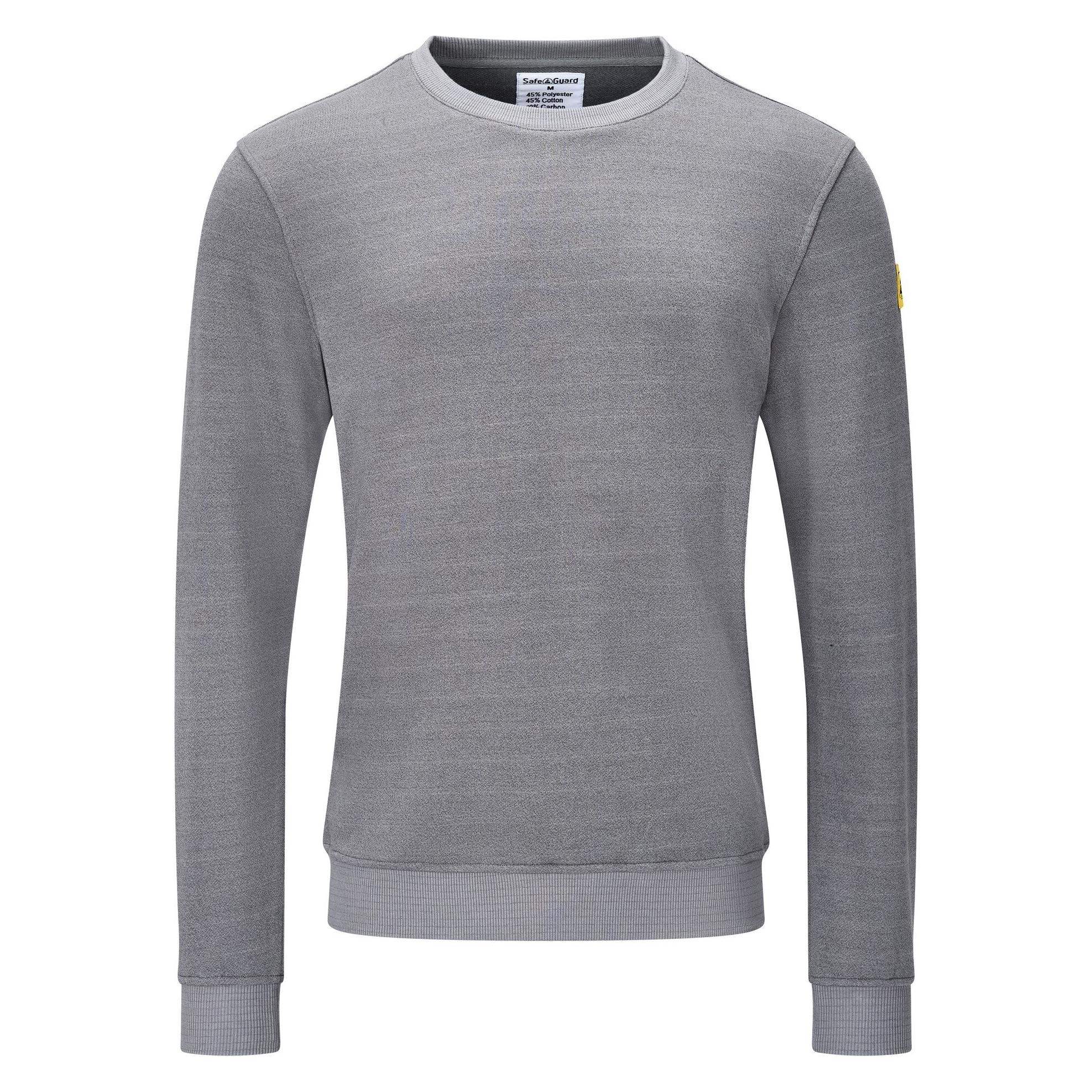 Safeguard ESD Sweatshirt, Rundhals, grau, XXL, Comfort-Fit (XXL) (SG-SS-GR-300-L10-XXL)