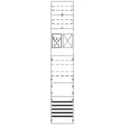 Striebel & John FB19XM2 Zählerfeld ohne Verdrahtung, mit BKE-I, 9RE 2CPX054199R9999