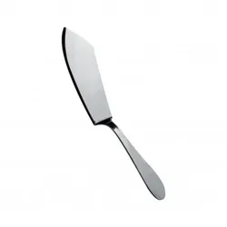 Salvinelli Dessertmesser aus glattem Edelstahl, 31 cm