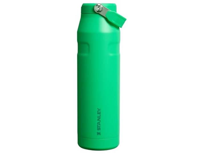 Stanley IceFlow Flip Straw 2.0 Wasserflasche 36 oz Eingebauter Strohhalm mit größerer Öffnung Leicht und auslaufsicher Isolierter Edelstahl BPA-frei Meadow