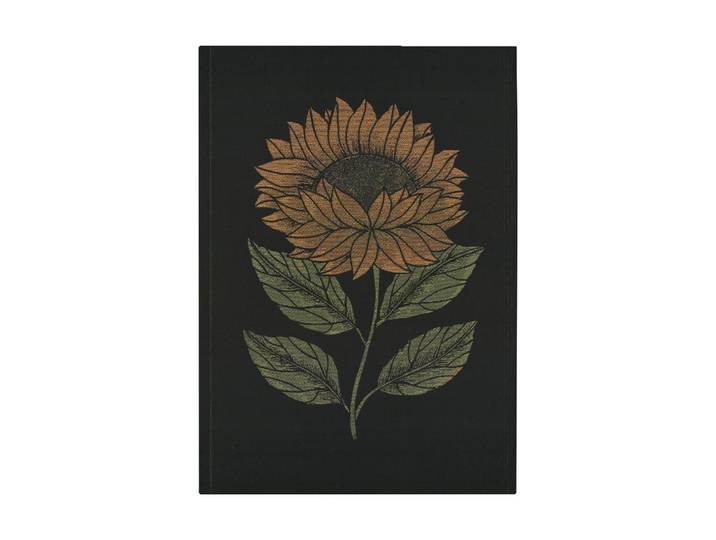 Ekelund Linneväveri Serviette de cuisine Helia 48x70 cm Noir-jaune