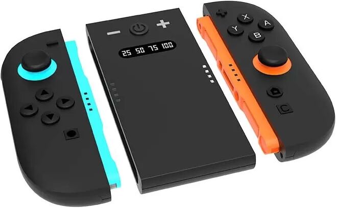 INF Switch2 Links- und Rechts-Controller Ladegerät kompatibel mit Switch2 Controller, abnehmbarer Griff, schwarz