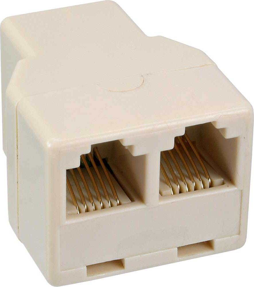 InLine 69999B Modulaire verdeelunit, 1x RJ12 naar 2x RJ12-aansluiting