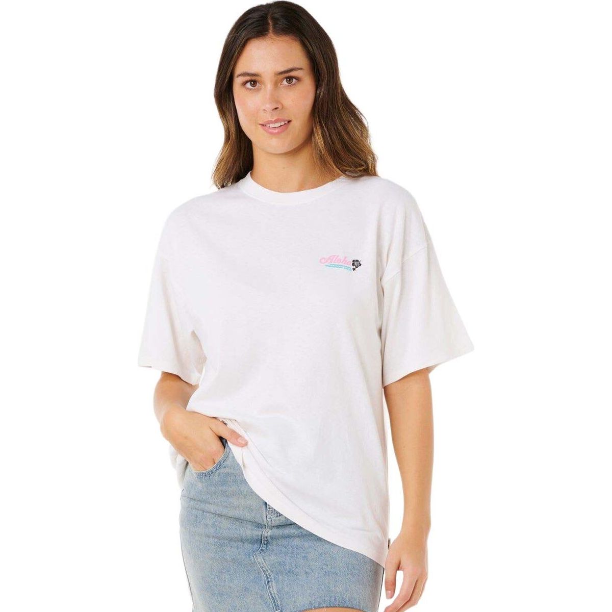 RipCurl Aloha Heritage Tee bone (3021) S 0N3WTE-3021-S
