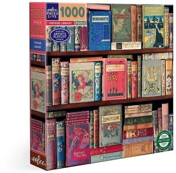 Puzzle 1000 pcs Vintage Library - Eeboo