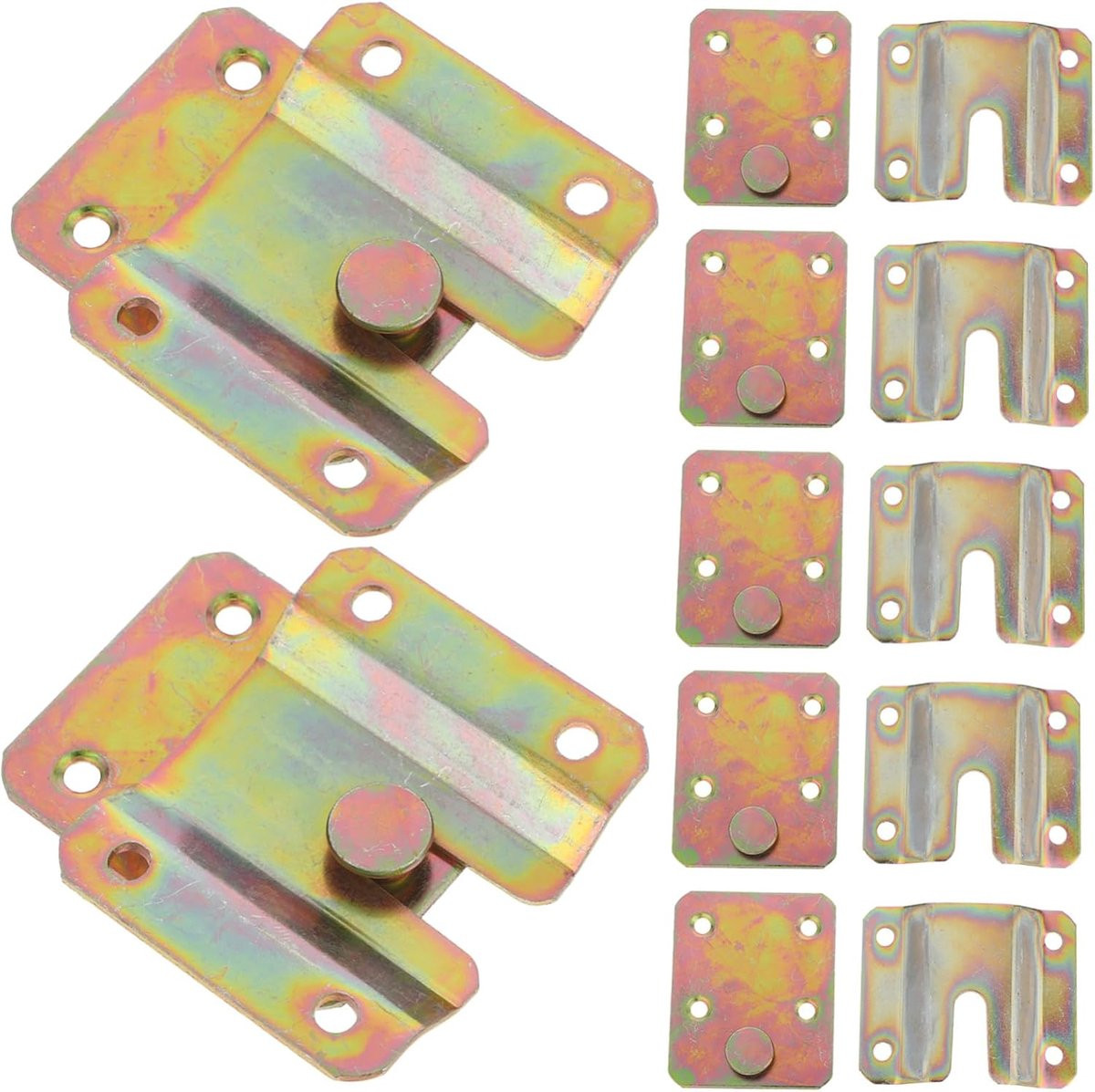Ophangbeugels Set Meubelconnectoren Khaki - 12 Paren Vergrendelend Flush Mount
