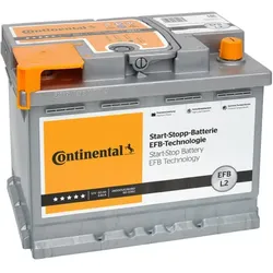 Autobatterie CONTINENTAL L2 12V 60Ah 640A B13 EFB Batterie 2800012038280
