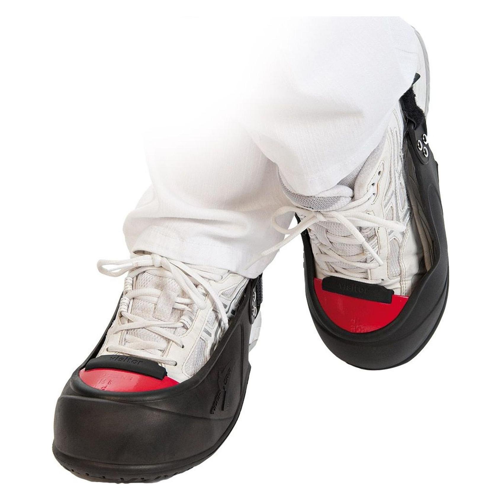 Hygostar Sicherheits-Überschuh Natur-Latex 39-43 schwarz-rot VE=1 Paar (Überziehschuhe) (88645)