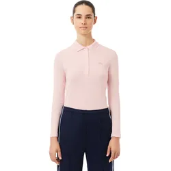 LACOSTE Polo Cotton, langarm, rosa