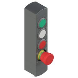 Pizzato Elettrica BN AC4ZA46 Befehlsgeber-Einheit mit NOT-Aus-Schalter NOT-HALT Rot 1 St. Piece