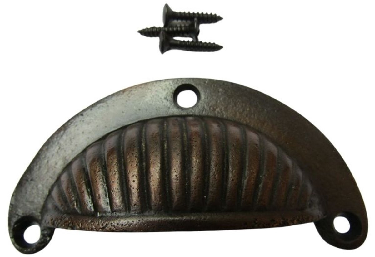 Ironmongery World Sunrise Cup Pull Handle Antique Copper