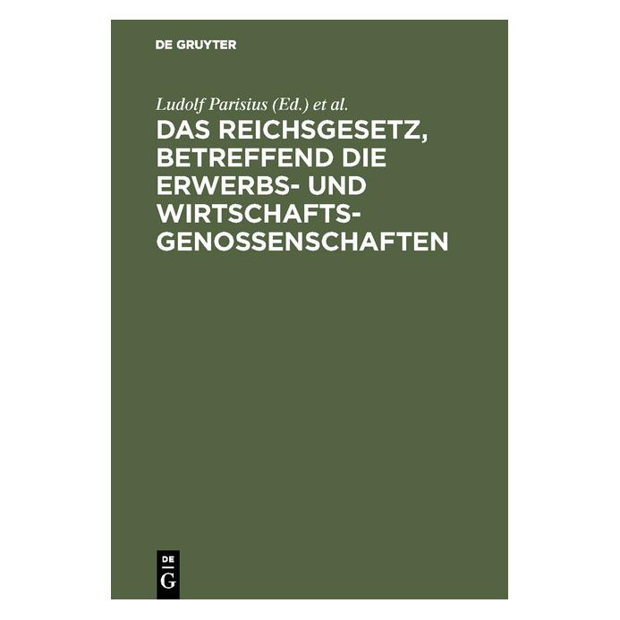 De Gruyter Das Reichsgesetz, betreffend die Erwerb (67775752)