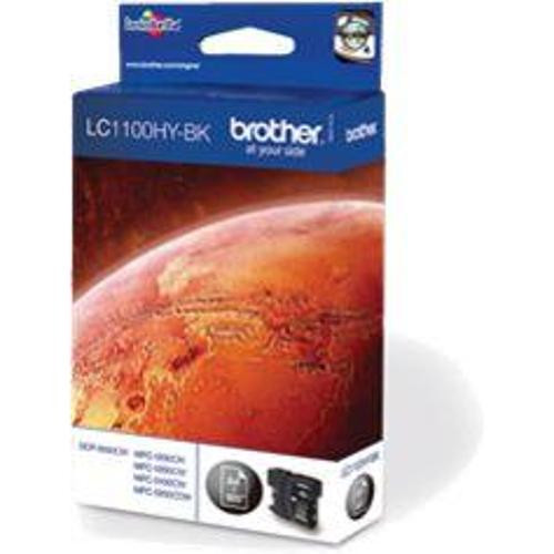 Brother LC1100HYBKBP2 Inktpatroon Hoge capaciteit Zwart Origineel voor Brother DCP-6690CW, MFC-5890CN, MFC-6490CW