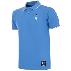 Copa Football, Herren, Fussballtrikot, Maradona X Napoli Hommage Poloshirt (S), Blau