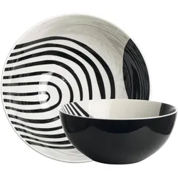 Gusta Schüssel TT Sunrise Ø19,5x9cm, Schüssel + Schale, Schwarz