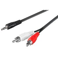 Audiokabel 3,5mm > StereoCinch schwarz, 10 Meter