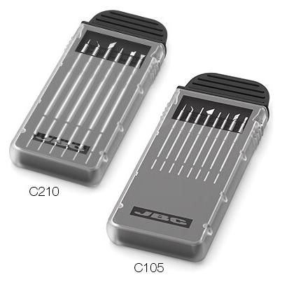 JBC Lötspitzen-Behälter DC210-A, doppelseitig, für C105 und C210 Lötspitzen (DC210-A)