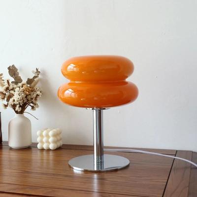 Uplift Picks Macaron Glass Table Lamp With Three Color Dimming For Cozy Bedrooms a usb