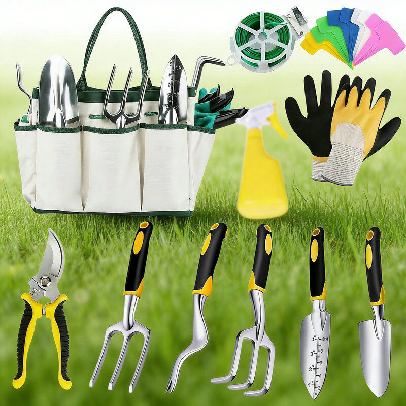 Luch Gardening Tools Yellow 25cm H X 30cm L X 15cm D