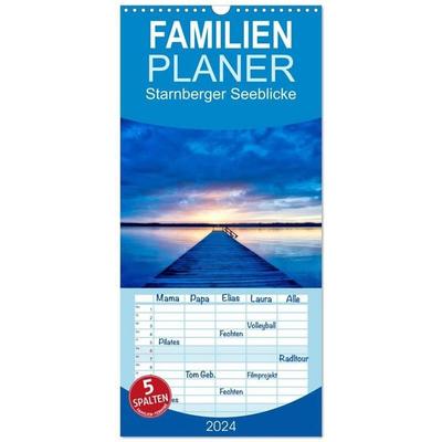 Familienplaner 2027 - Starnberger Seeblicke mit 5 Spalten (Wandkalender, 21 x 45 cm) CALVENDO
