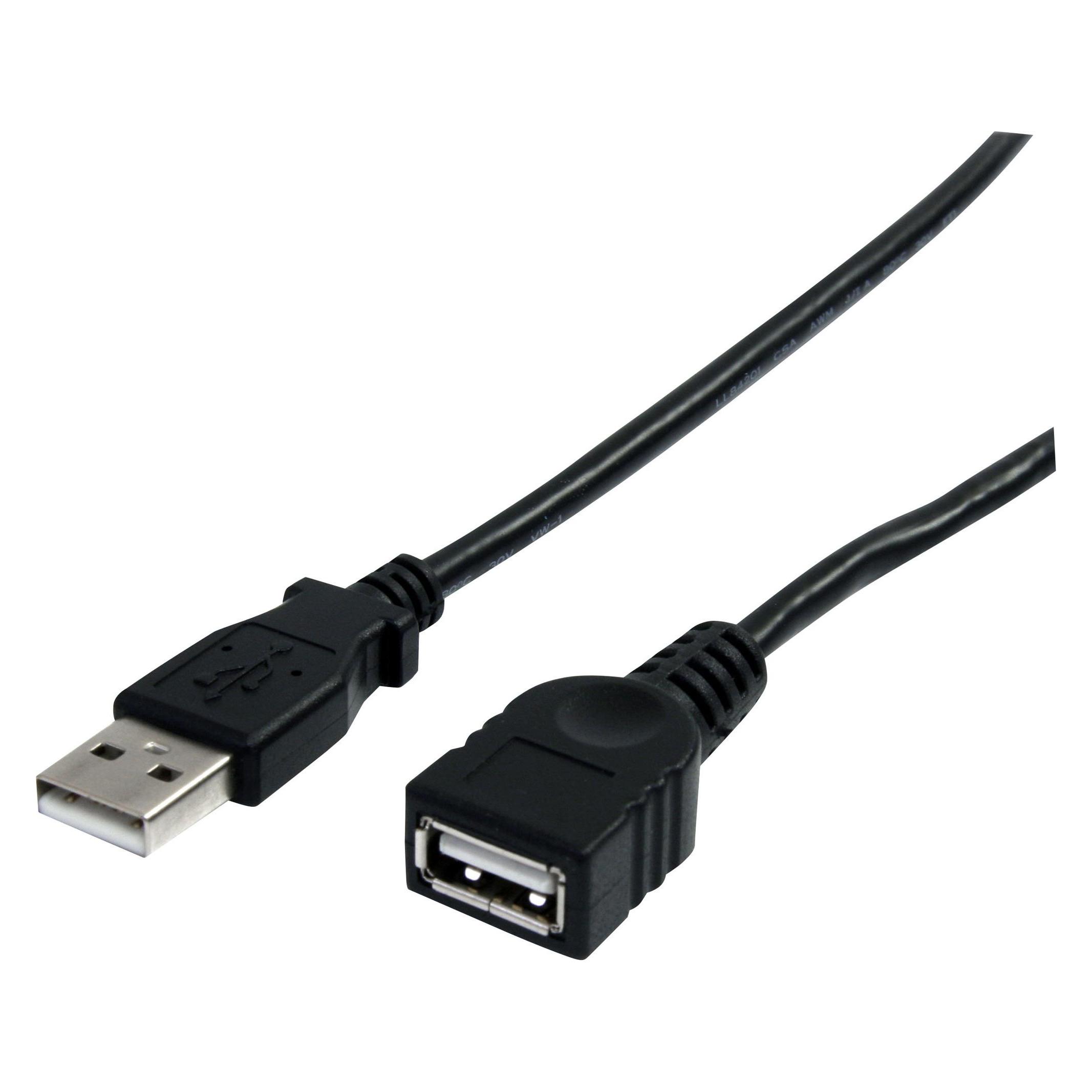 StarTech USB A - USB A (1.83 m, USB 2.0) (USBEXTAA6BK)