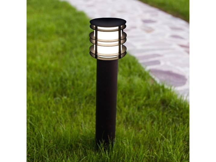 Potelet LED Stockholm, 85 cm, noir, avec ancrage au sol - Norlys - Aluminium