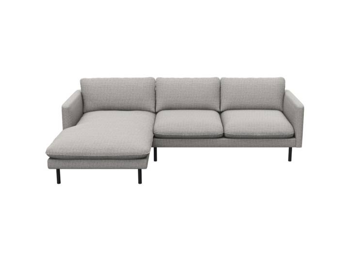 Sofa Valentino Stoff rauchgrau B 253 T 165 cm