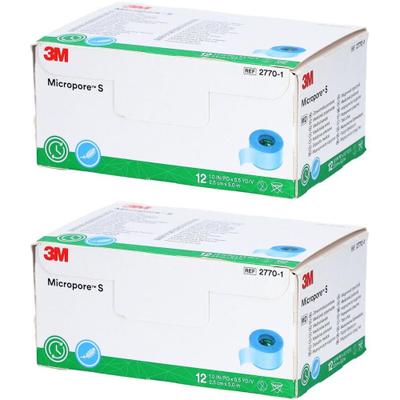 Micropore S Silikonrollenpflaster 2,5 cmx5 m x2 2x12 St Pflaster