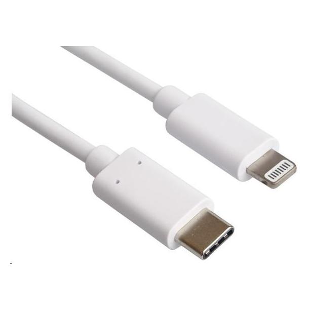 PremiumCord Kabel USB Lightning - USB-C 1 m Biały (kipod53) (1 m) (kipod53)