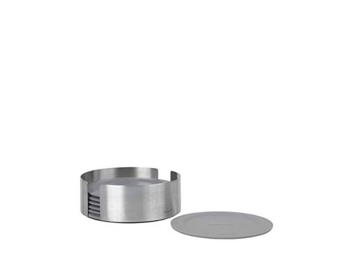 Blomus 64063 Set 6 Onderzetters 64063 Onderzetter, 18/8 Roestvrij staal, Clear, One Size