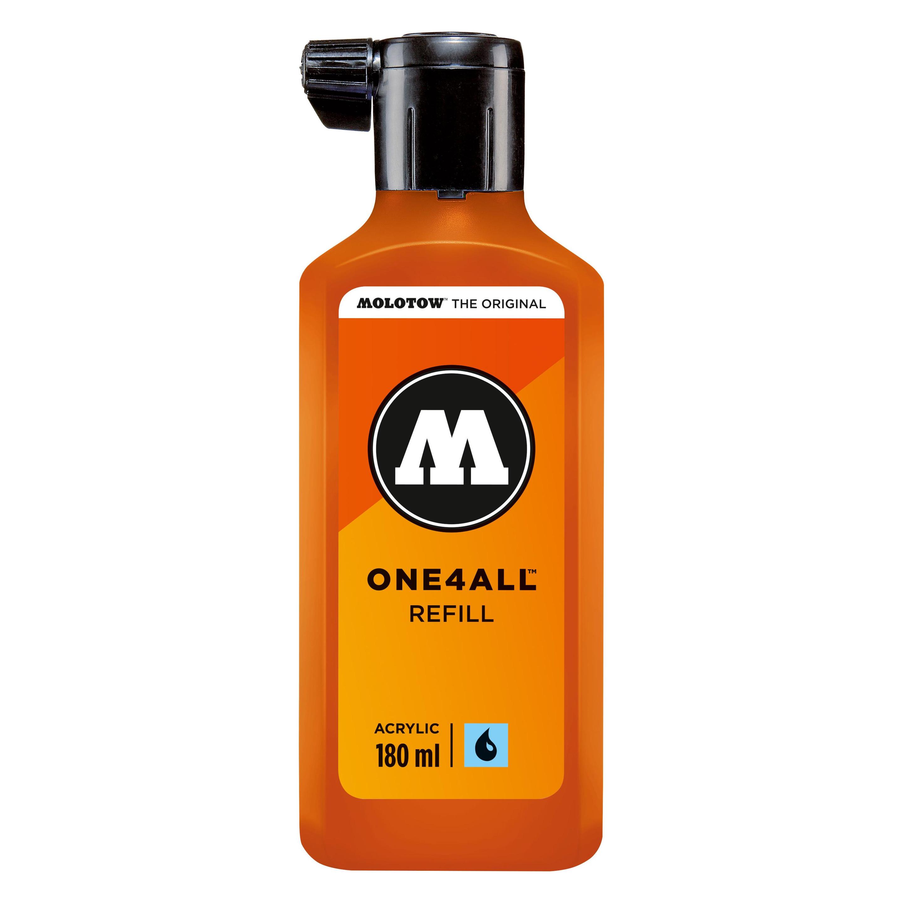 Molotow Nachfülltinte One4All für Permanentmarker 180ml dare orange (Orange, 180 ml) (MO692085)