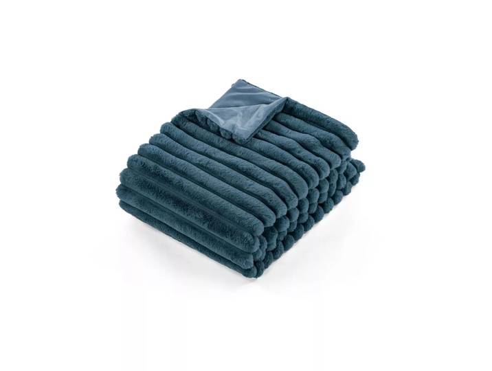 Tiseco - Decke Rabbit Stripe, 130 x 170 cm, Dunkelblau