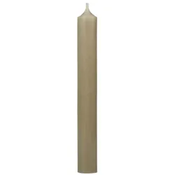 Stearin Stabkerze - taupe