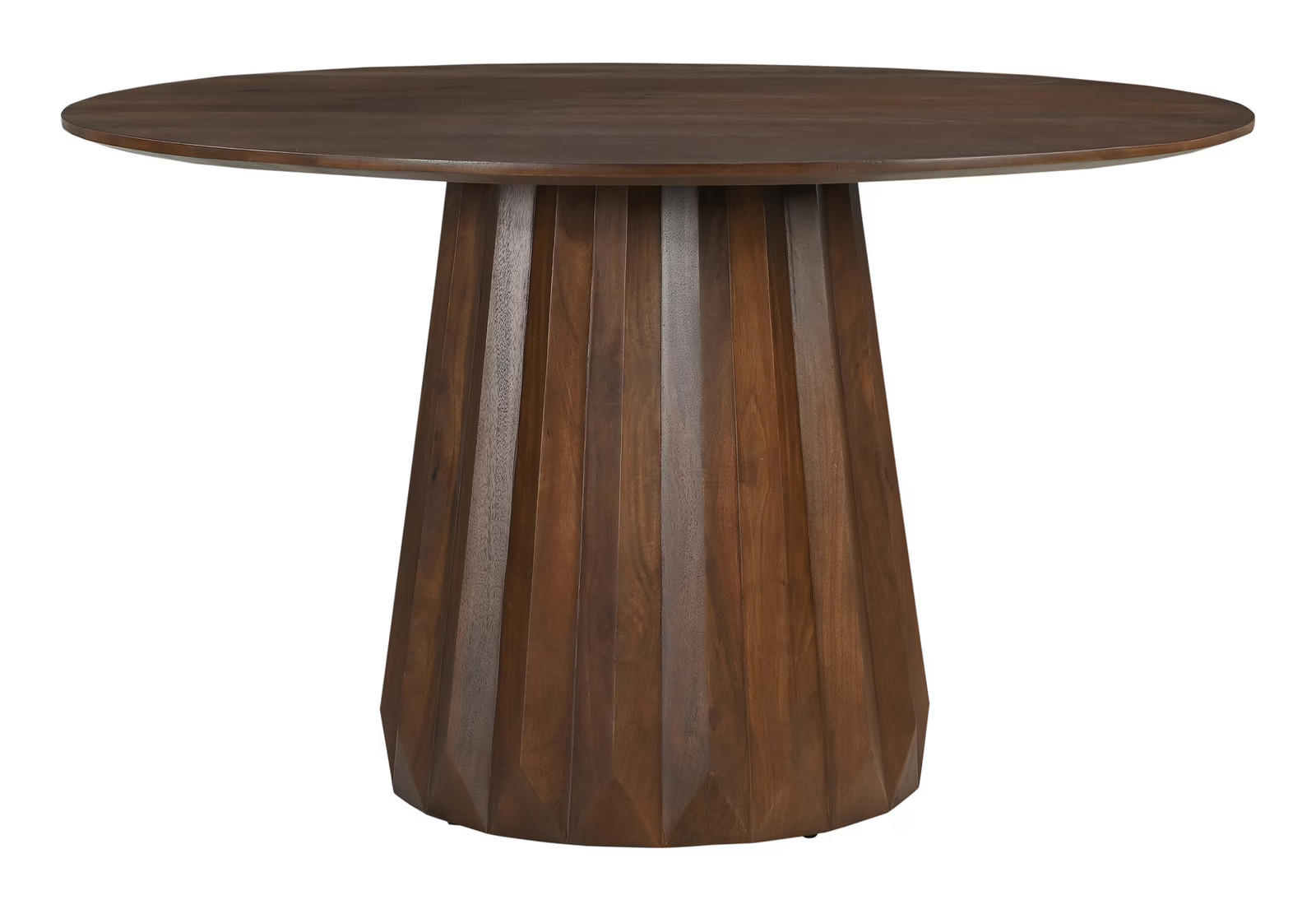 Artistiq Living Shawntel Ronde Eettafel van Mangohout, Bruin, Diameter: 130 cm, Hoogte: 76 cm