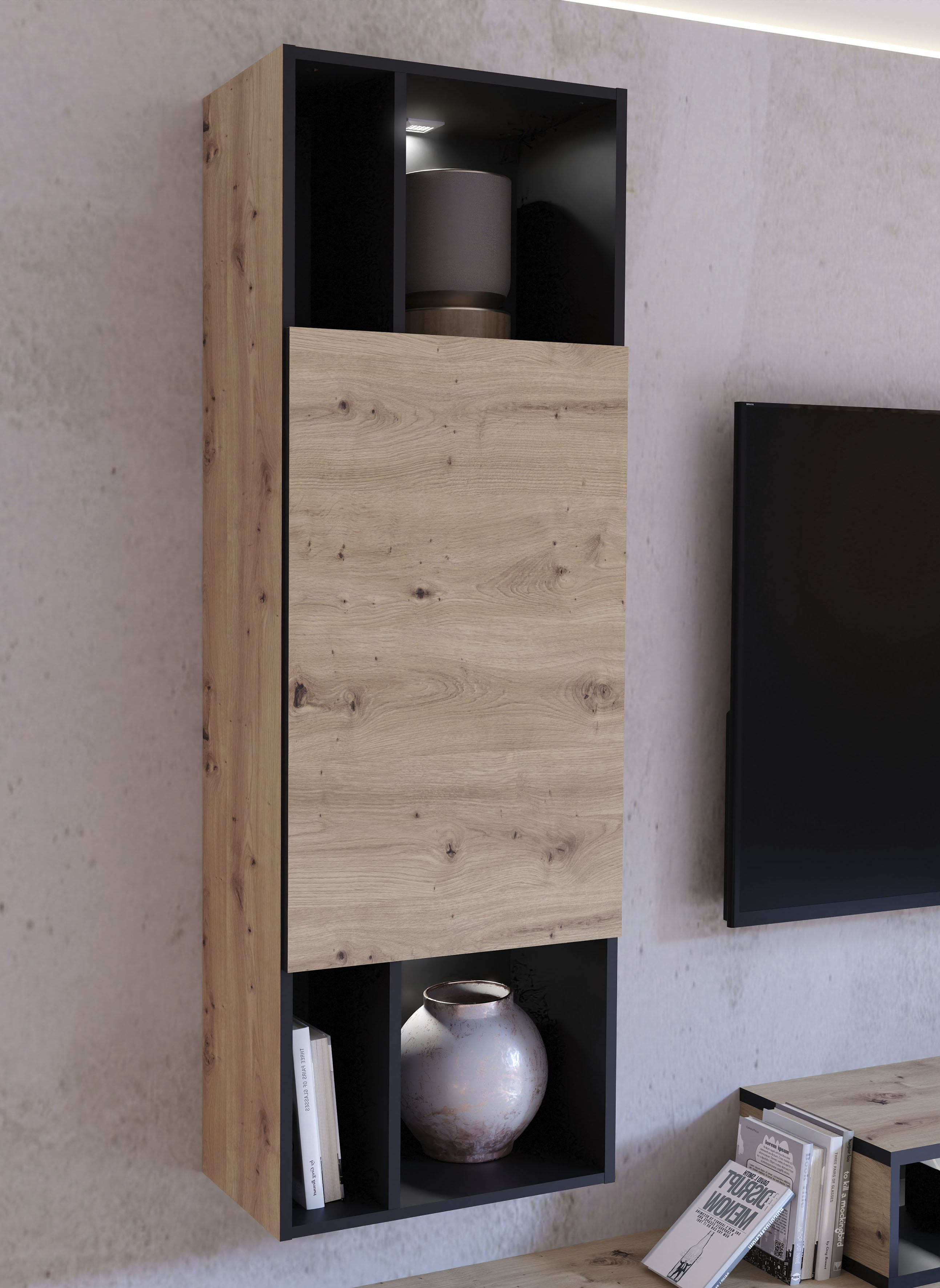 LED Unterbauleuchte FORTE "Kaelon", braun (neutral), 1 Stk., 2 LED-Leuchten, Leuchten, LED Unterbauleuchte
