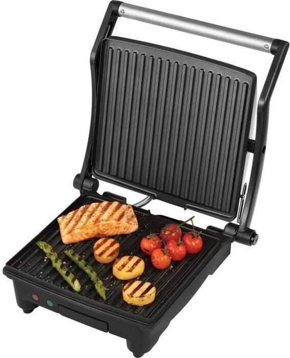 George Foreman 26250-56 vierkante grillplaat van roestvrij staal met 2 zones en 504 cm² oppervlakte
