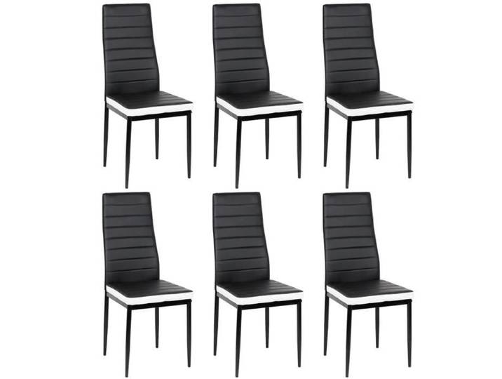 Chaises pour cuisine - YOULUOLI - Lot de 6 - Noir - Contemporain - Design - Extérieur