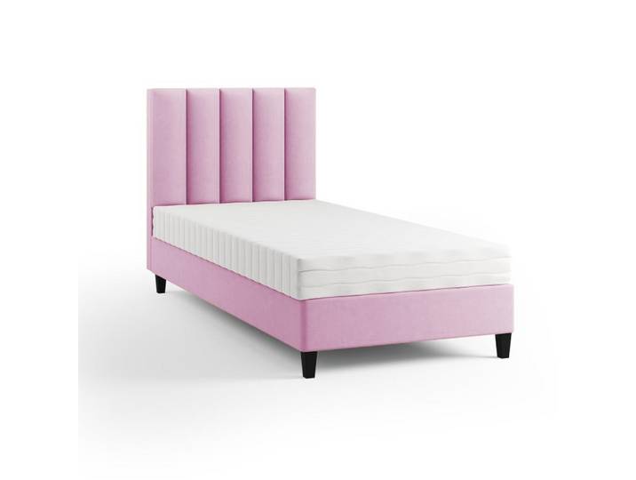 Margaret Hadas24 Boxbett Kongo 80x200 cm, Kinderbett, rosa, Rosa, Holz, Kunststoff, 80x200 cm, Schlafzimmer, Betten, Boxspringbetten